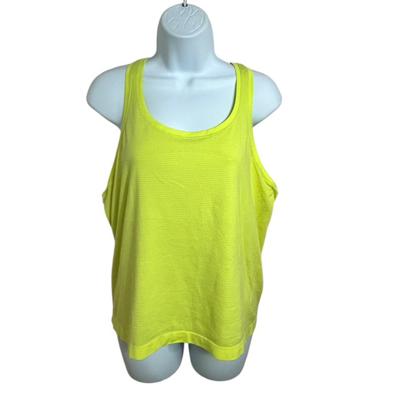 Lululemon Swiftly Tech Racerback 2.0 Sz 12 Highlight Yellow Sweat-Wicking Tee - Picture 4 of 10